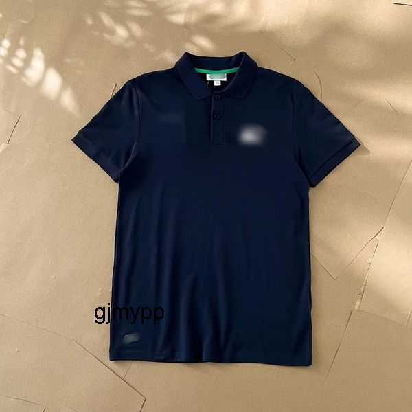 

Men's Polos Cotton Polo Shirt Short Sleeve Loose Solid T-shirt High Quality Paul 16QAKS