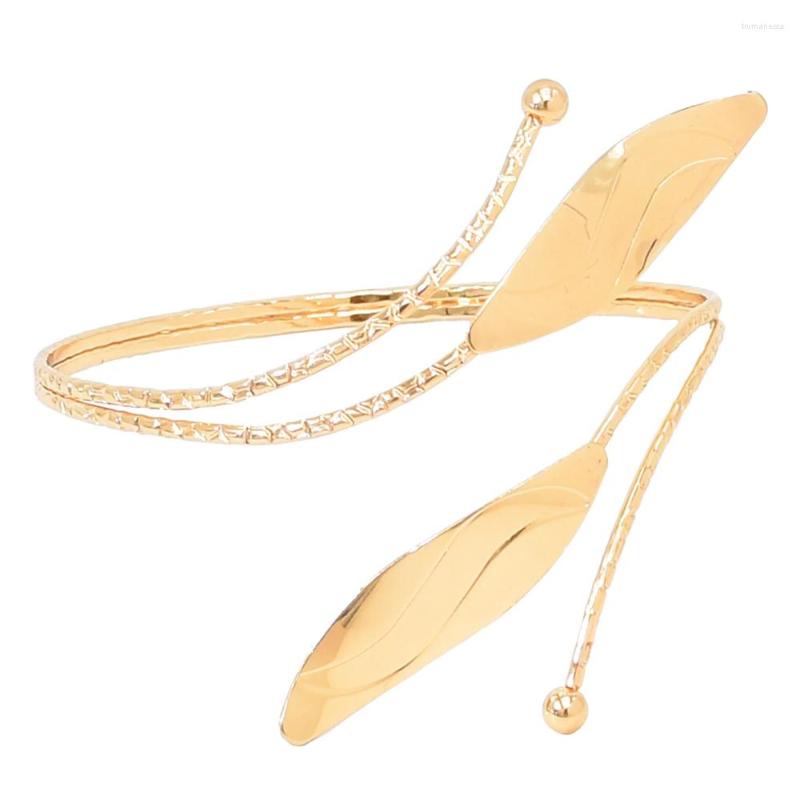 

Bangle Fashion Gold Silver Color Geometric Swirl Leaf For Women Boho Ethnic Summer Beach Party Sexy Arm Bracelets Jewelry