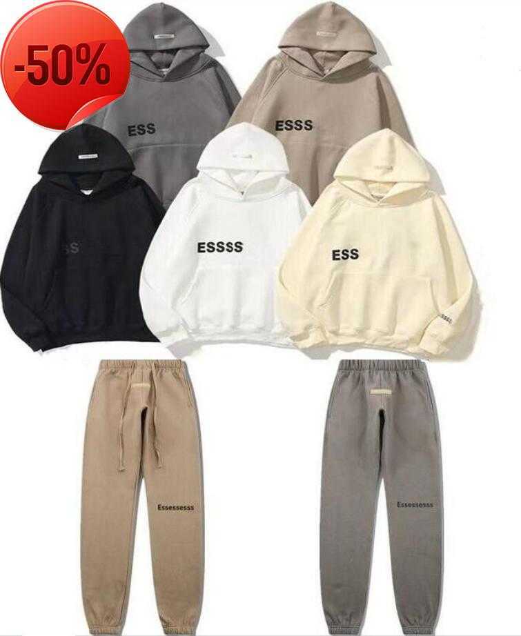

Hoodies Sweatshirts Designer Mens Essentail Pullover Streetwear Essen Oversized Clothing Hooded Jumper Refflective Letter Printing Size S-xl GrayS to 2XL Size, Not sold separately (add postage)