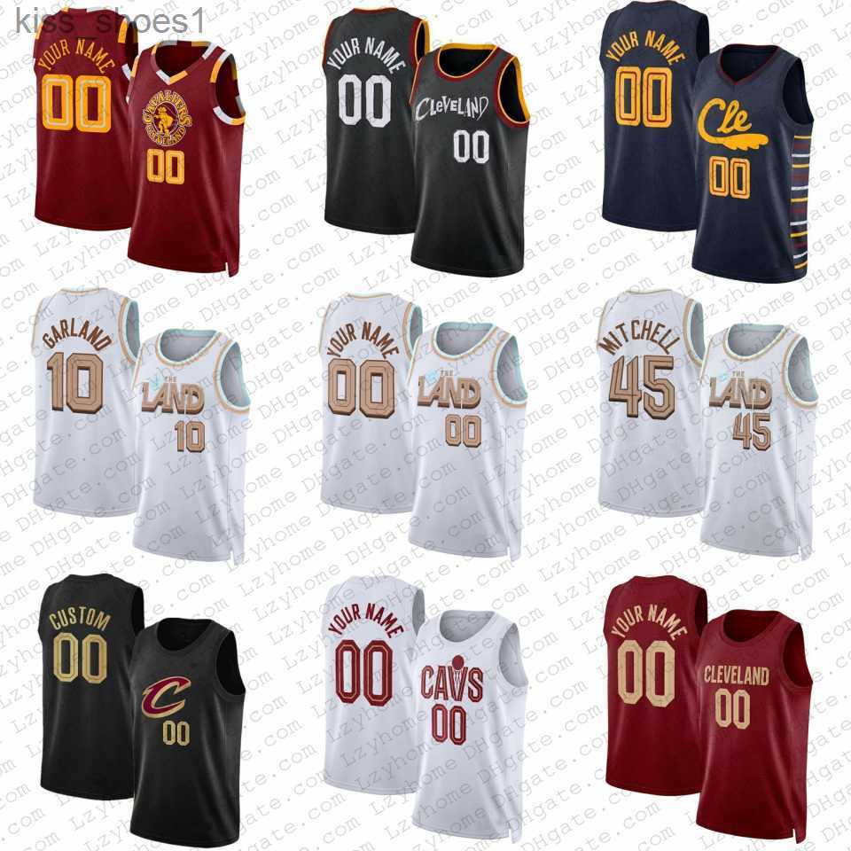 

Donovan Mitchell Darius Garland Custom Basketball Jerseys Evan Mobley Jarrett Allen Clevelands Cavalier Ricky Rubio Caris LeVert Kevin Love Cedi Osman 2022 City, Mens