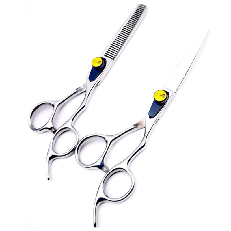 

Hair Scissors Professional 6cr 6 Inch Sliver Cut Haircut Sissors Thinning Barber Cutting Shears Hairdresser