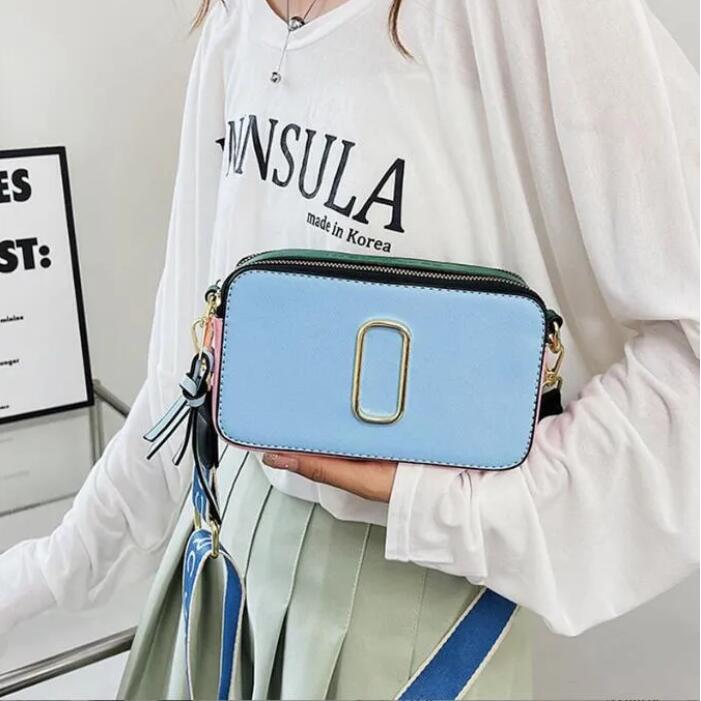 

Designer New Fashion bag Ladie Handbag Famous totes Marc Jocobs Snapshot Camera Small Crossbody purse Women Shoulder Bags Messenger cross body a2, White