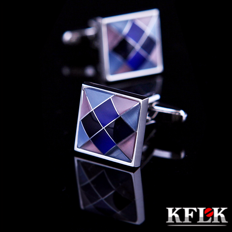 

Cuff Links KFLK Jewelry shirt Fashion cufflinks for mens Brand Colorful link Button High Quality Luxury Wedding Groom guests 230410