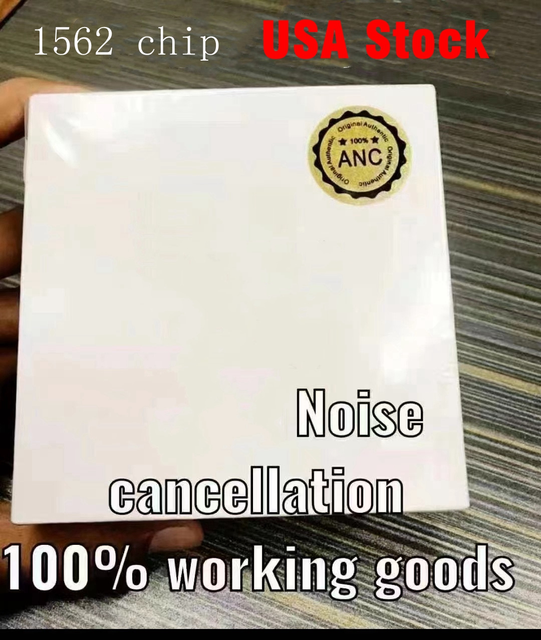 

Wireless Earphone Transparency 1562 chip ANC Noise cancelling Wireless Charging Bluetooth Headphones Generation In-Ear Detection Cell Phone earbuds Newest, White with mixed serial number