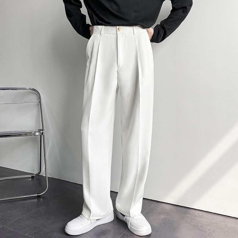 

Men' Pants Privathinker White Solid Wide Leg Suit Casual 2023 Fashion Brand Male Trousers Baggy Korean Style Clothing 230410