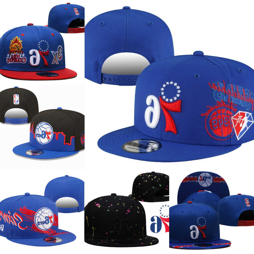 

2022-2023 Snapbacks Philadelphia''76ers''hats Basketball Sports Caps Adjustable Fit Hat, Color