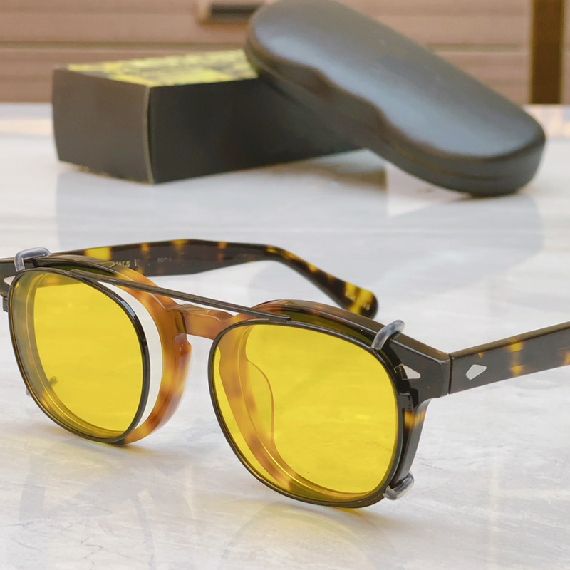 

Designer Polarized Sunglasses Top Quality Men's Double Sunglasses Two Colors Personalized Eyewear Mens Driving UV400 Glasses with Box