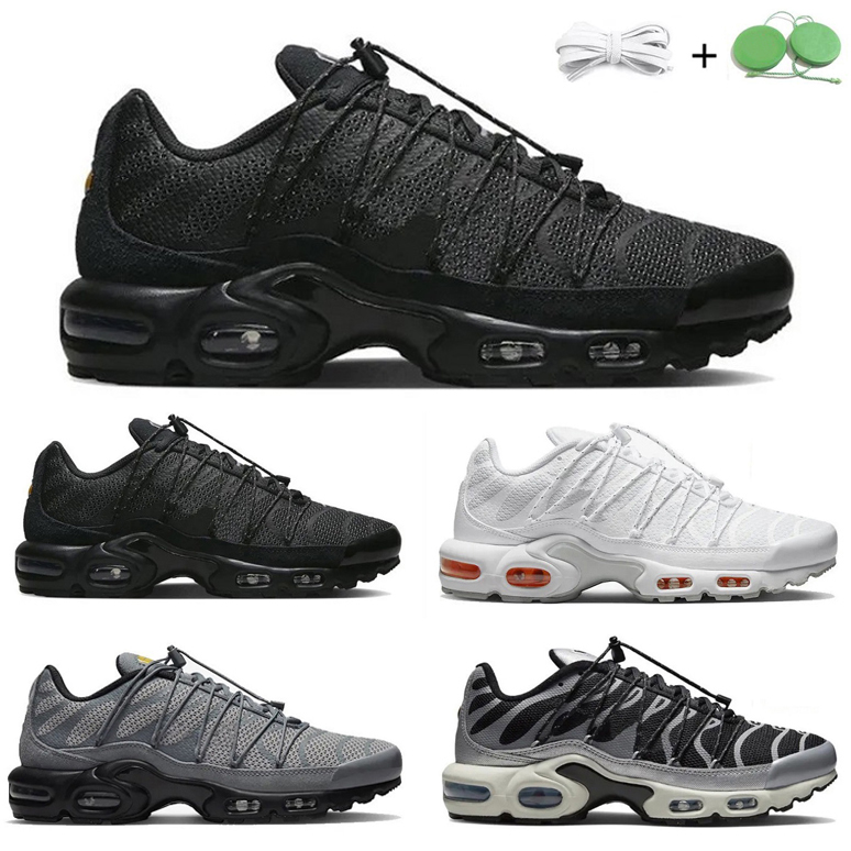 

Tn Plus Tns Mens Running Shoes Sneaker Toggle Lacing Utility Triple Black White Grey Olive Red Reflective Men Trainers Sports Sneakers Size US7-13, Color#3