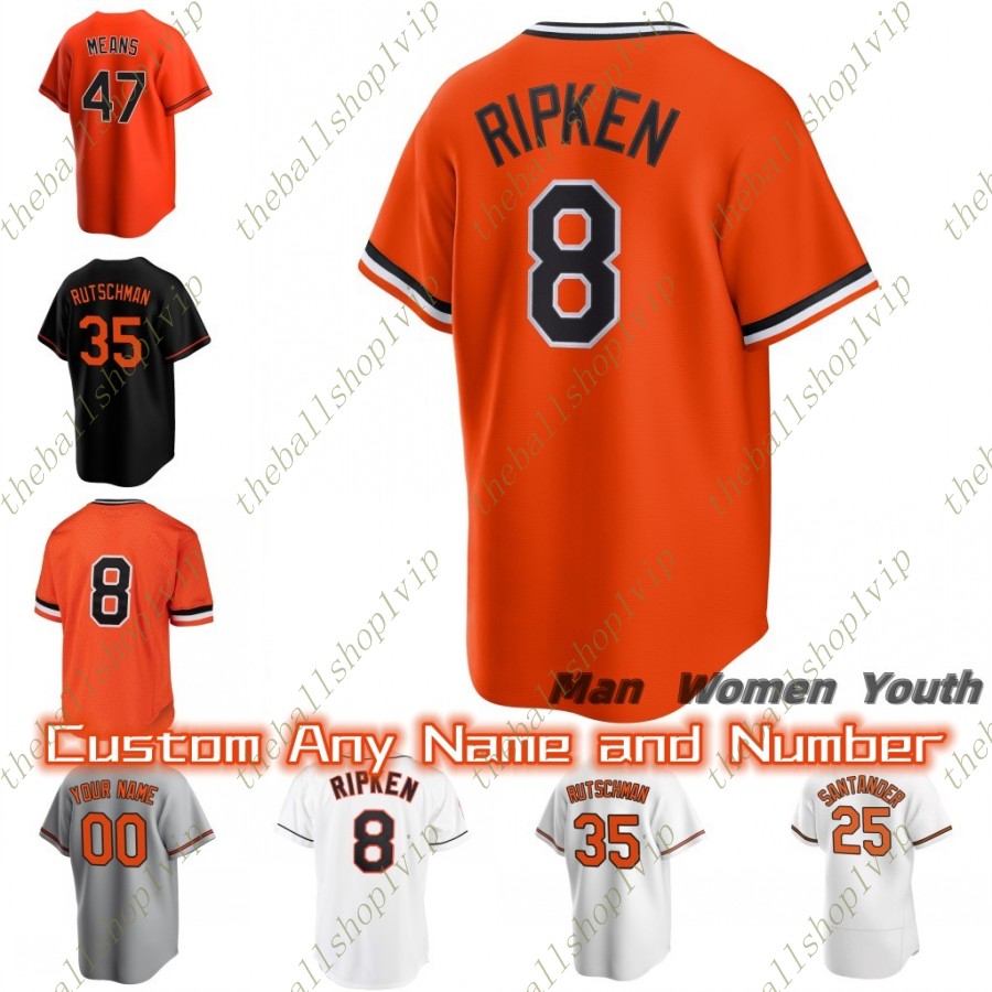 

Custom Men Baseball Jerseys Cal Ripken Adley Rutschman Gunnar Henderson Ryan Mountcastle Cedric Mullins Austin Hays Grayson Rodriguez McCann mens jersey, Color11