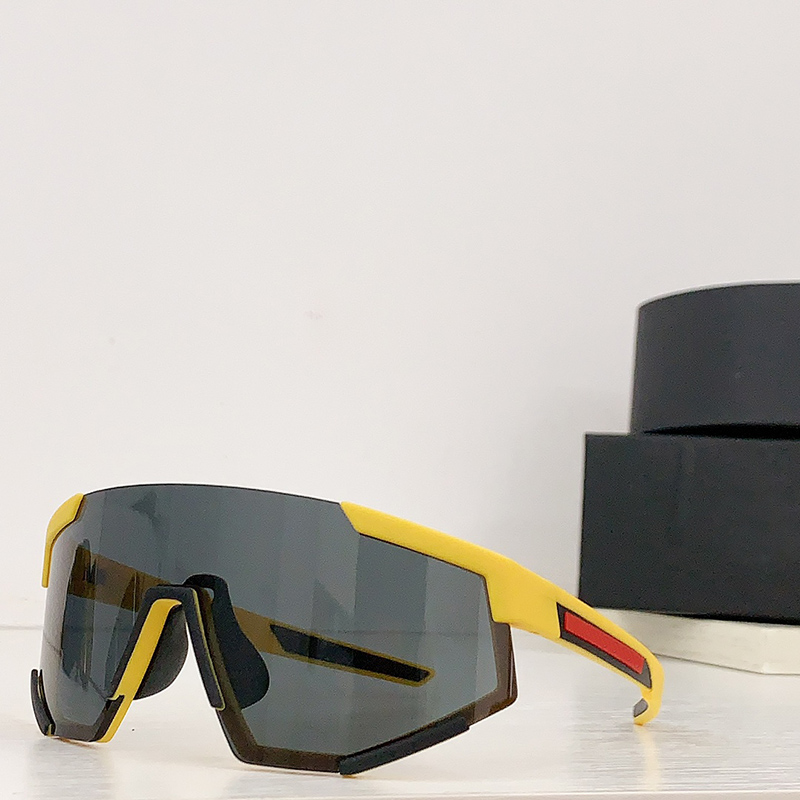 Mens Designer Sports Sunglasses SPS 04W women Linea Rossa Impavid Glasses Wrap Nylon black frame Slate lenses 100% UVA/UVB protection SIZE 139-12-image-919837551