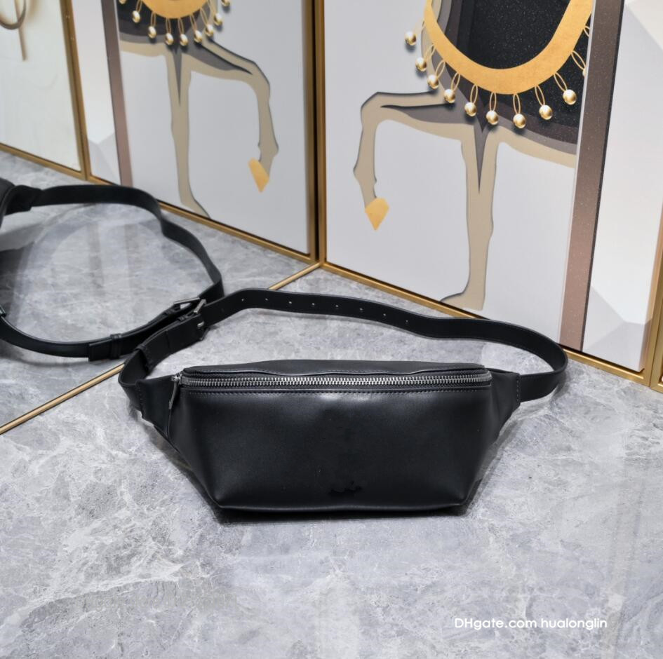 

Designer women bag genuine leather handbag shoulder waist bags fashion luxury zipper ladies girls, 19111 black-gold;caviar
