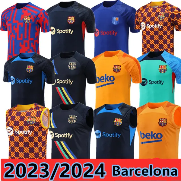 

22/23/24 Barcelona soccer Jerseys ANSU FATI training wear football LEWANDOWSKI Barcelona TRACKSUIT SET FERRAN ADAMA AUBA PEDRI GAVI man Tank Top, White