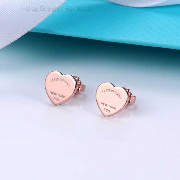 

Stud S925 Sterling Silver Sweet Heart Designer Earrings for Luxury Brand Letters Cute Ol Engagement Asymmetrical Ear Rings Earring Jewelry 3 LTP4