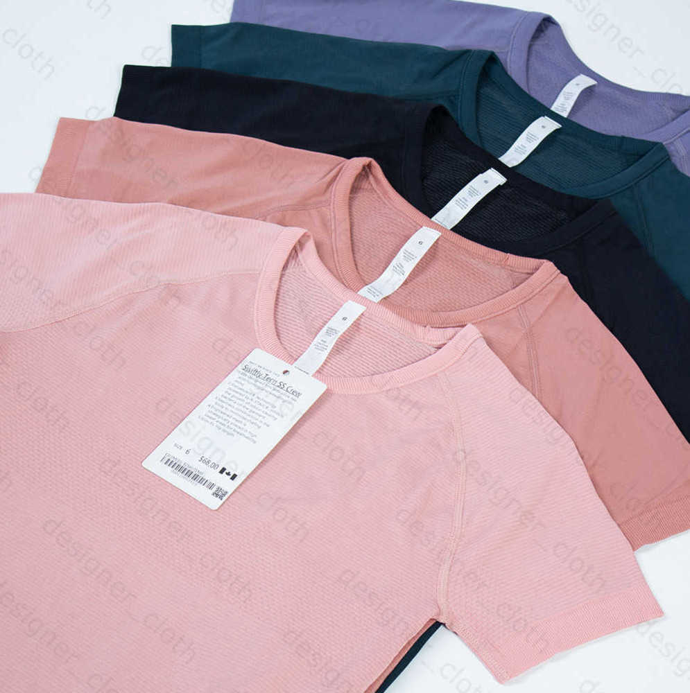 

yoga womens sports t shirts wear swiftlys Tech ladies short-sleeved T-shirts moisture wicking knit high elastic fitness Fashion Tees alo 23e, 016-new 2.0