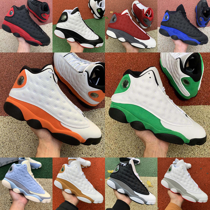 

Basketball Shoes 13s French Blue Del Sol Obsidian Black Cat Hyper Royal Bred Starfish Cap and Gown 13 Wolf Grey Wheat Solefly UNC Flint trainers sports sneakers, As photo 2