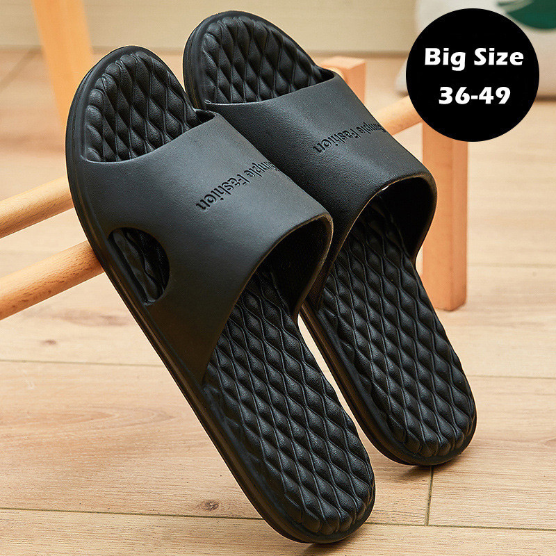 

Slippers Big Size 48 49 Men EVA Soft Sole Women Summer Beach Sandals Couples Casual Flip Flop Shoes Bathroom Slides Fashion 230410, T0green