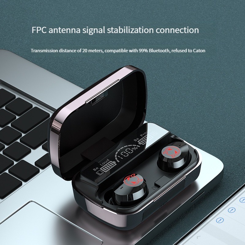 

Cell Phone Earphones Wireless Bluetooth Headphones 5.1 Ultra High Sound Quality Dual Ear Mini Invisible In Ear Ultra Long Range Headphones JL, Smiling face gray