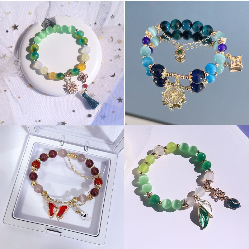 

Charm Bracelets Anime Tighnari Nahida Hu Tao Women Bracelet Genshin Impact Woman Fashion Cosplay Crystal Chain Bangles Gifts Armband 230410