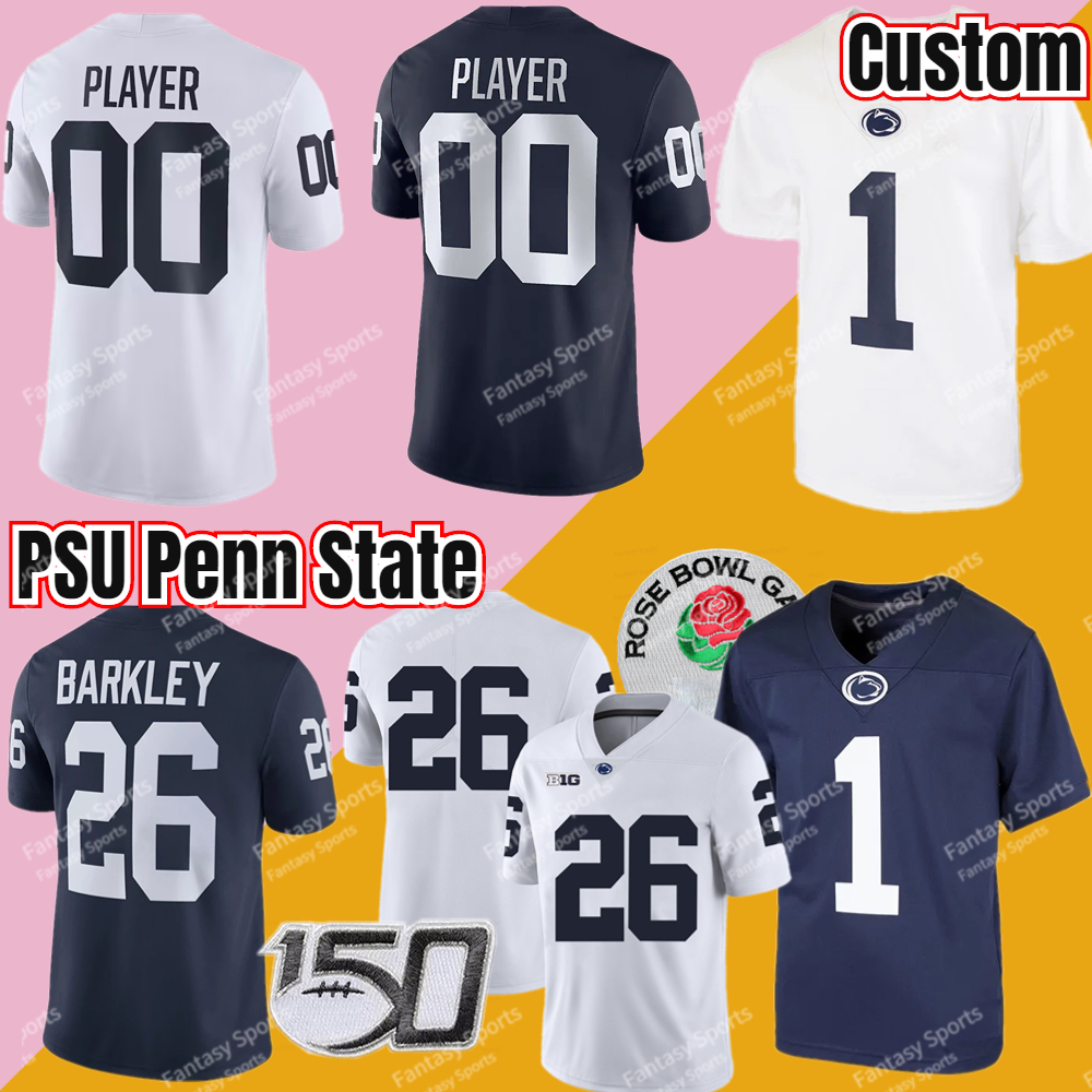 

PSU Penn State Football Jersey NCAA College Sean Clifford Saquon Barkley McSorley Allen Mitchell Tinsley KeAndre Lambert-Smith Strange Lee Singleton Porter Jr., Navy+name