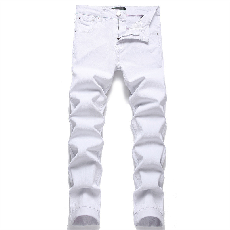 

Jeans mens designer jeans for pants man white black rock revival biker Pants pant Broken hole embroidery Hip Hop Denim letter pantalones YP1T, 20