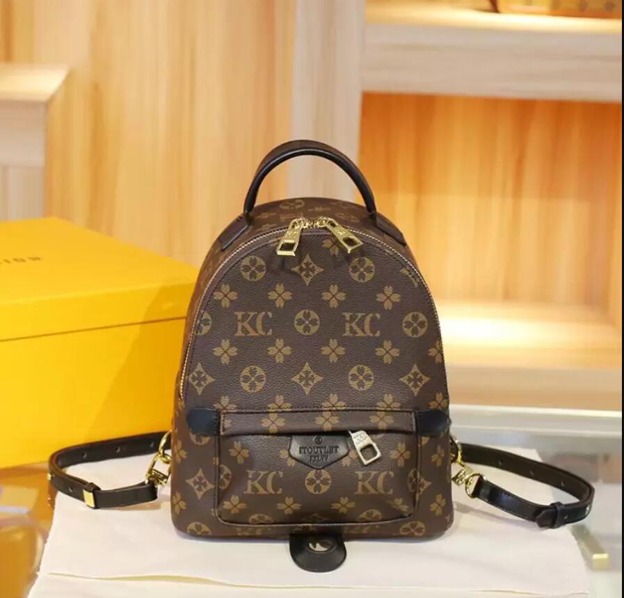 

High Quality Classic Designers bags Leather Mini size Women School Bag Children Backpack Style Springs Lady Travel Bag 5 colors, Yellow flower