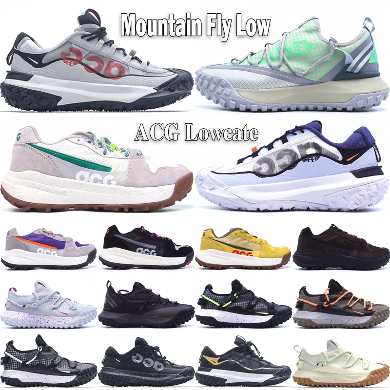 

ACG Mountain Fly 2 Low Trail Running Shoes ACG Lowcate Designer Sea Glass Wolf Grey Bright Crimson Hazel Rush USA Outdoor Men Sneakers Size 36-45, #10 brown basalt