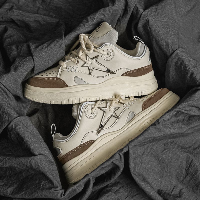 

Dress Shoes Classic Men Women Casual Sneakers Brand Design Skateboard Retro Couple Leather Sports Male 230410, 8388beige