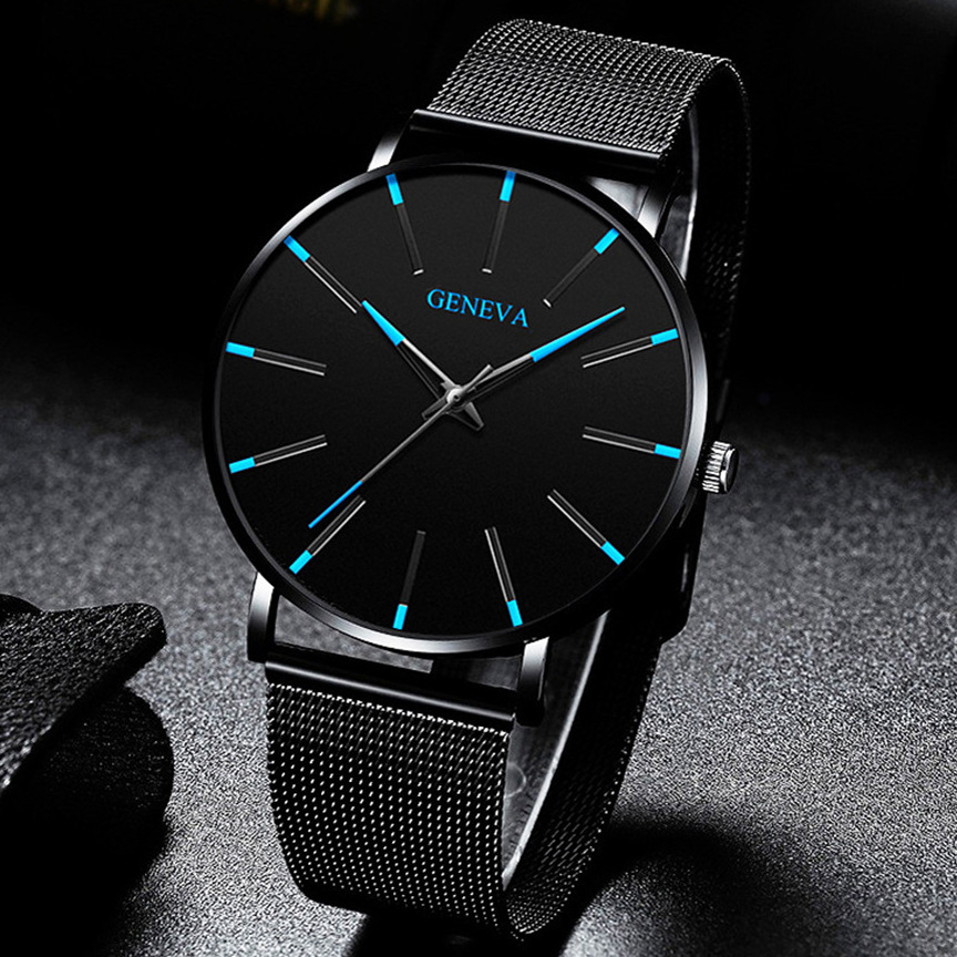 

2023 Popular New Fashion Geneva Couple Men's and Women's Simple Business Network with Quartz Watch, 10