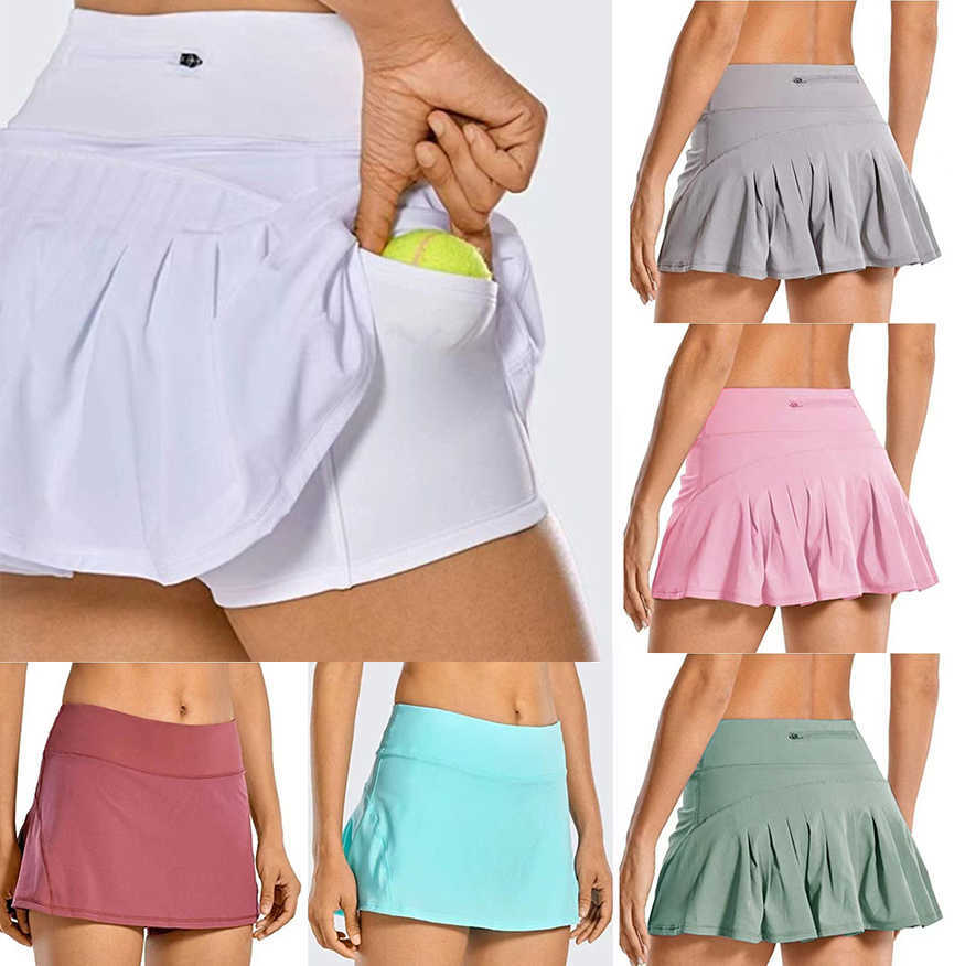

Lulus Skirts Women's Shorts Sport Mid Waist Pleated Tennis Golf Skirt Back Pocket Zipper Clothes Mini Female Summer High Quality Cheap Wholesale lulus