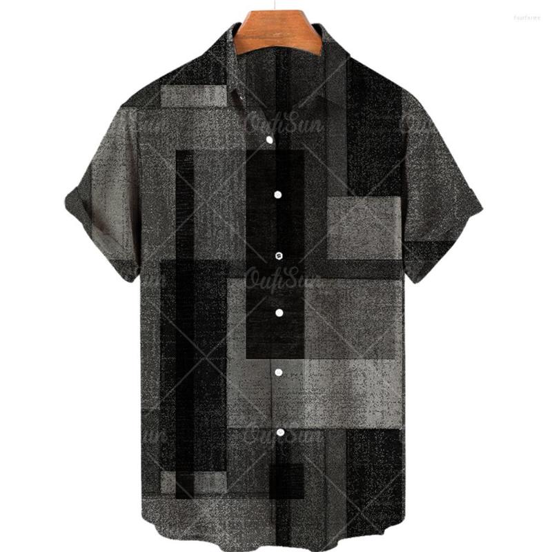 

Men' Casual Shirts Male Shirt Oversized Plaid Floral Short Sleeve Tops Summer Holiday Buttons Social Luxury Clothing Men Hawaii 5XL, E01-jdcs03328