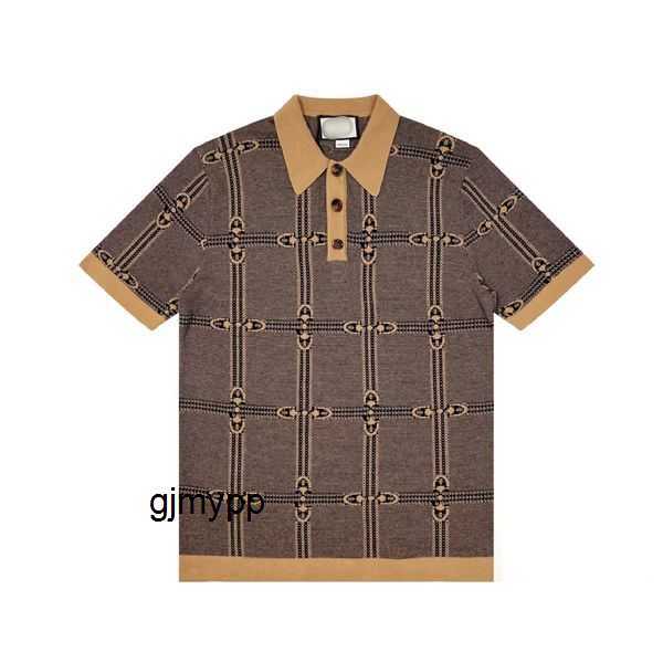 

Men's Polos Summer polo shirt Polo neck short sleeve T-shirt Large men's clothing fashion label high-end business casual half collar 1WTIR