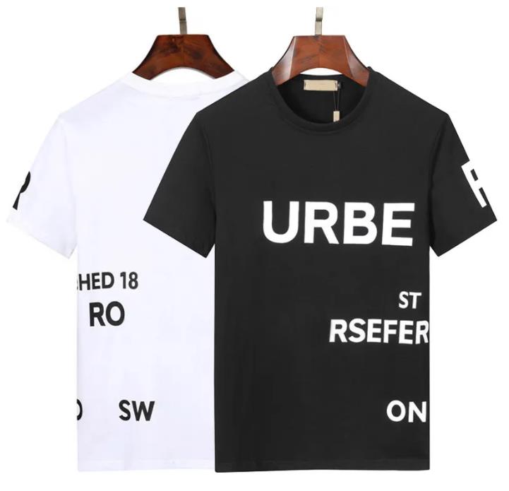 

Mens t-shirts short sleeve shorts letter burberys hip hop fashion tee top woman shirts