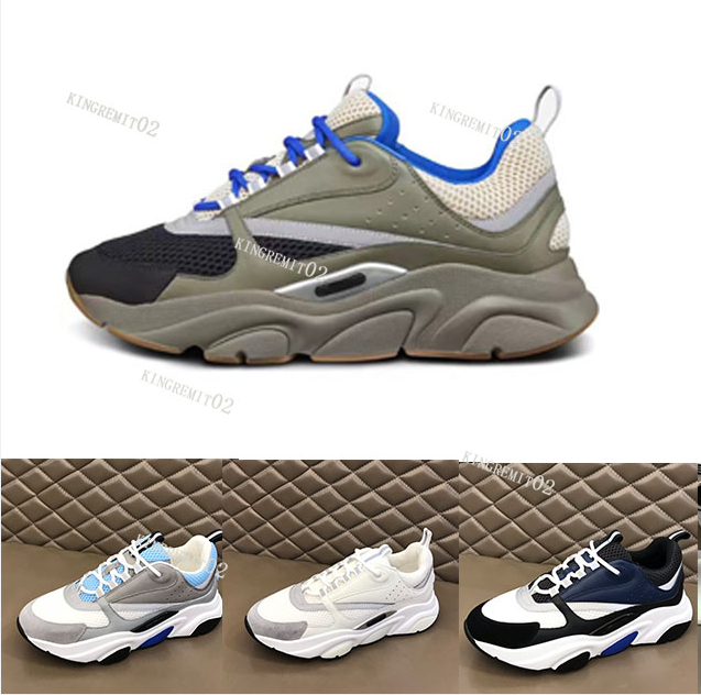 

Luxury B22 Casual Shoes Reflective Sneakers Mens Women Trainers Calfskin Patchwork Sneaker oblique Technical Shoe With Box Size 36-46