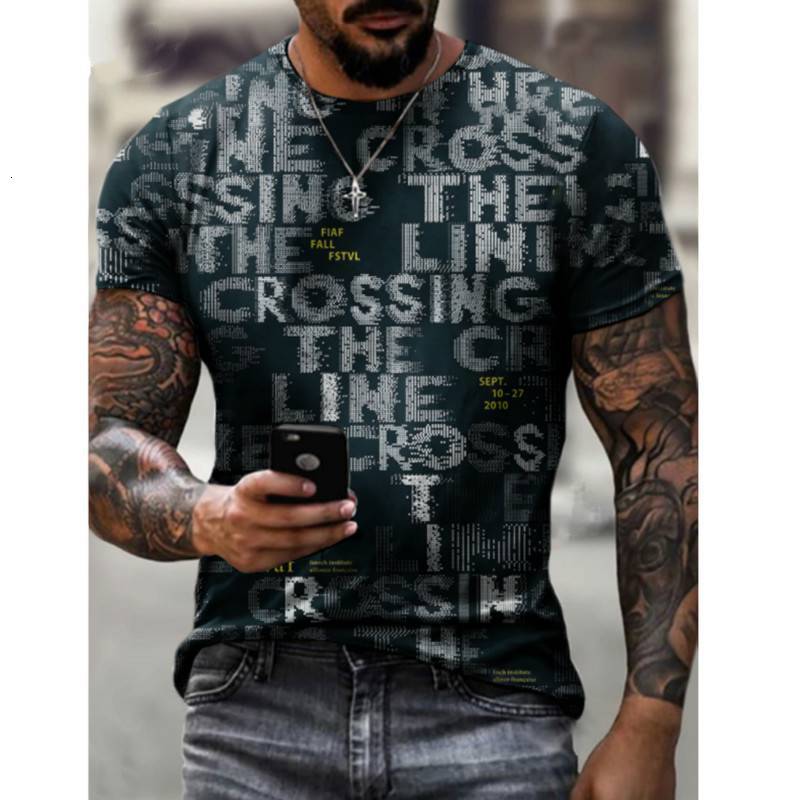 

Men's T-Shirts summer men's T-shirt European and American street fashion casual poker K 3D printing loose large size quick-drying 230410, Ofs-1773