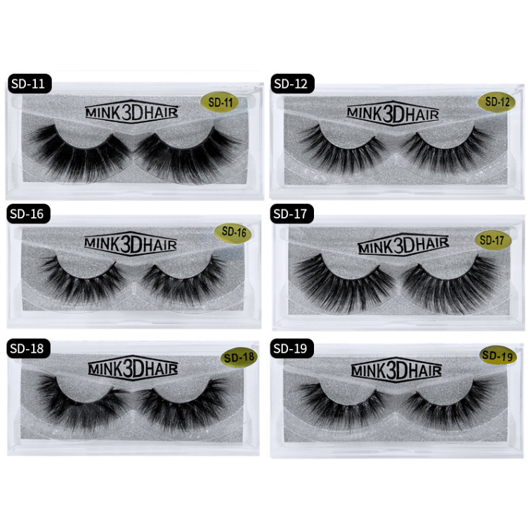 

Custom False Lashes Mink Fur 3d Mink EyeLashes Eyelash Messy Extension203