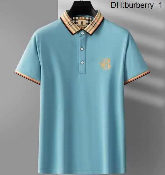 

Luxury Polo Shirt Summer Burbrerys Men' Lapel Short-sleeved Letter Embroidery T-shirt Fashion Cotton Half-sleeved Polo Shirts Men Tide Brand 5udud, 2022