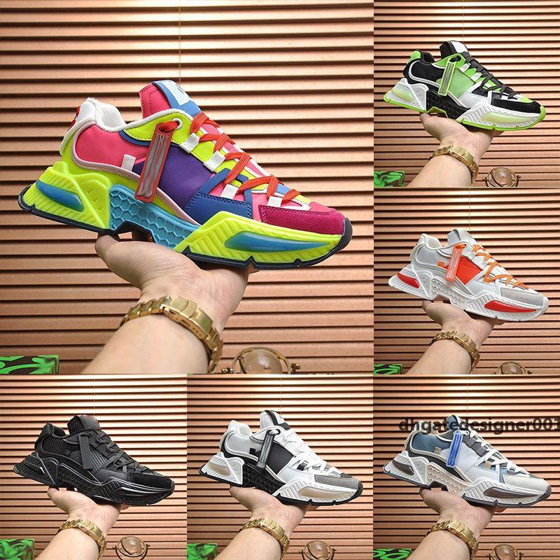 

With Box Designer Shoes Luxury designer Daymaster casual shoes sneakers for men and women dolces gabbanas dg low-cut flat bottom sorrento printed white and OJ