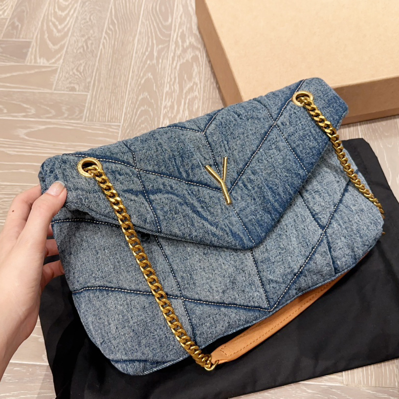 Denim femmes sacs à bandoulière sacs à main Vintage toile Hobo sac de messager dames sacs de créateurs avec boîte-cadeau