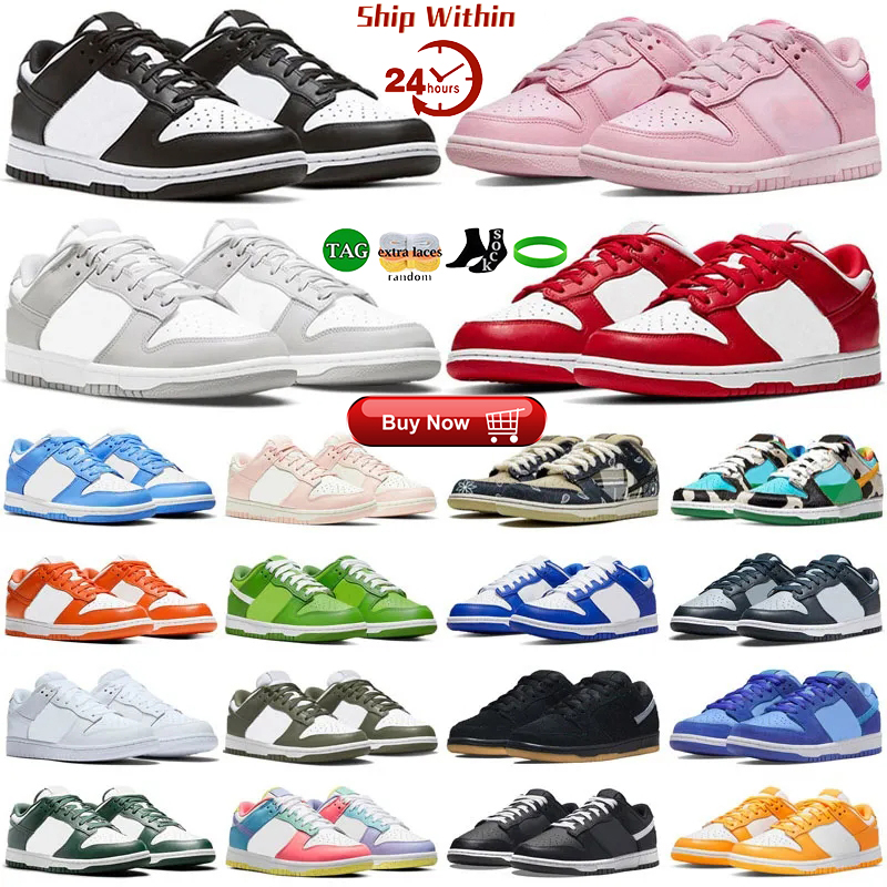 2024 chaussures de course designer bas noir blanc panda hommes chaussures ombre gris chaussures de sport classiques Chicago Fruity Pebbles Triple