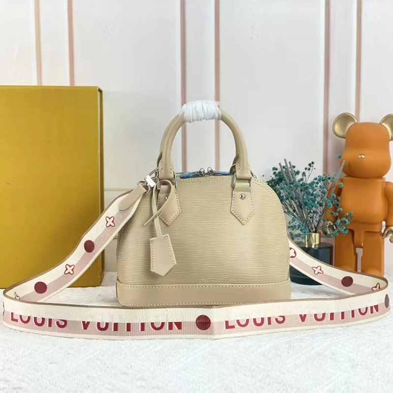 Classic shell bag designer handbag women water ripple shoulder cross body bag Alma BB PM Top handle Totes purse crossbody clutch luxury bag high-image-919921704