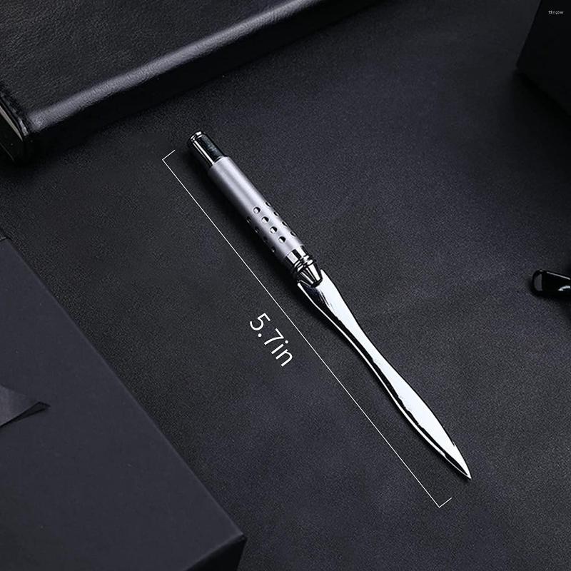 

Metal Letter Opener Envelope Slitter Paper Knife Office Plated Ergonomic Grip Handle