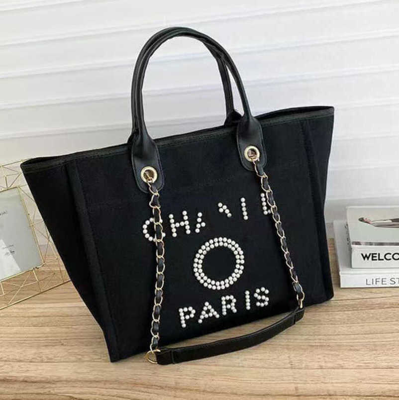 

Women's Luxury Channel Fashion Evening Bags Brand Handbag Classic Canvas Beach Bag Designers Large Backpacks Capacity Small Chain Packs Big Shopping Handbags C9dx, Size45x30x15cm