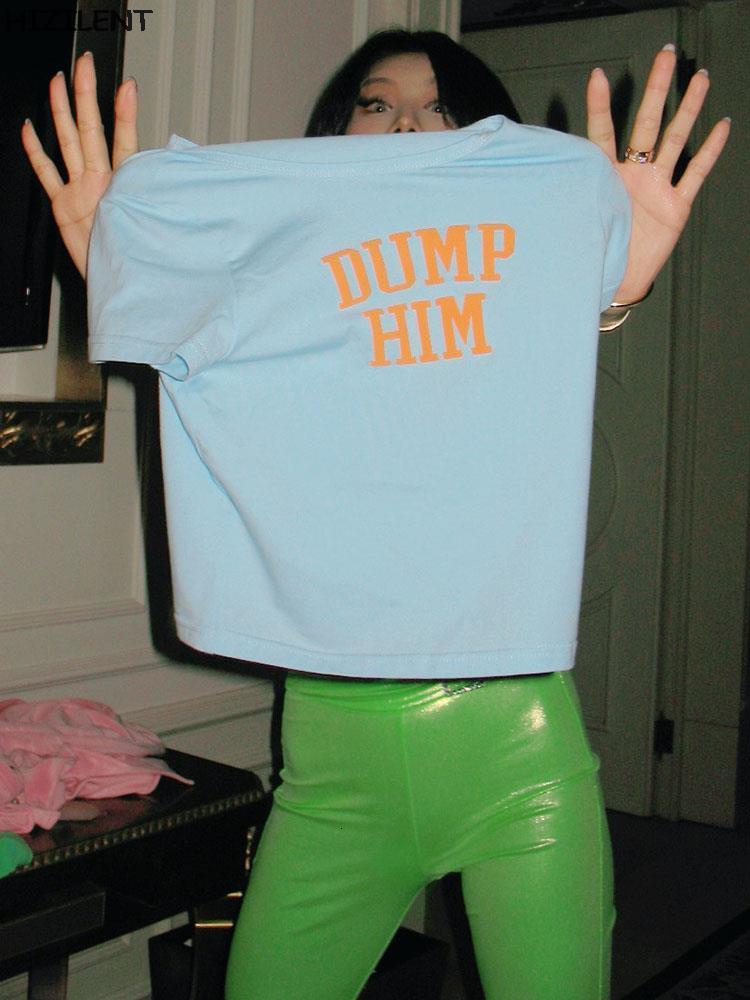 

Womens TShirt Y2K Grunge Aesthetics Gothic Punk Tshirt Summer Graphic Print Crop Ultra Thin Short Sleeve harajuku Fashion Apparel emo 230410, Sky blue.