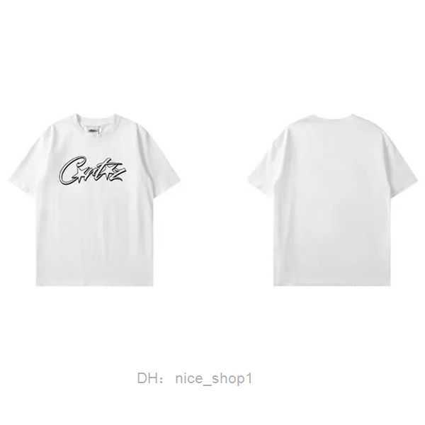 

T-shirts Designer 2023 Tee High-quality Corteiz t Shirt European and American High Street Print Short Sleeve Tshirt Hip Hop Rap Tshirts Trend 2 B9G6, Black