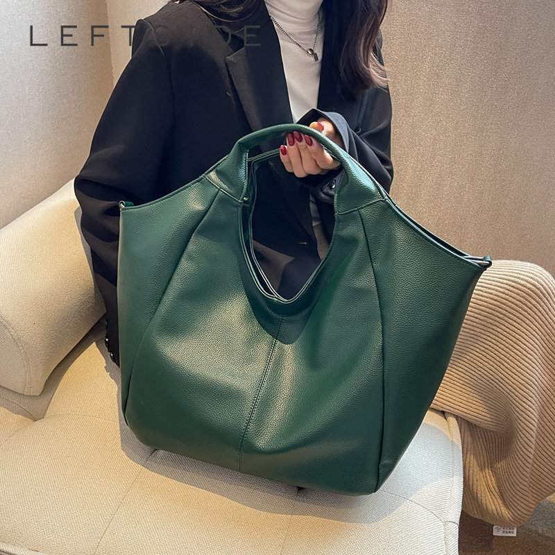

Evening Bags LEFTSIDE Shoulder Side Bag for Women Winter Fashion Trend Designer Big Leather Handbags and Purses Crossbody Tote Bags 230410, Beige