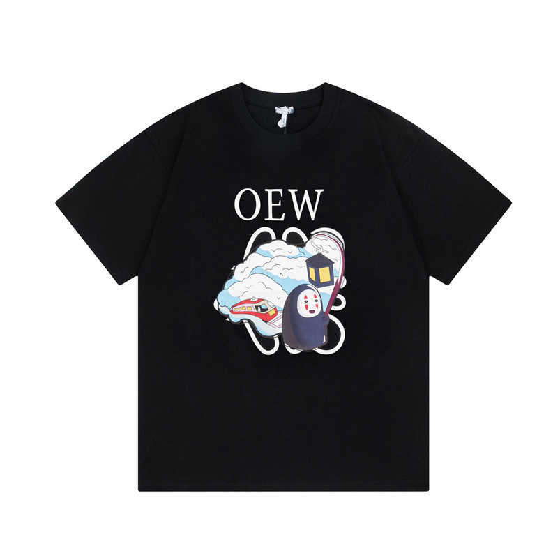 

Womens Designer t shirt Shirt High version trendy product Luojia Qianyuan Sleeve Couple Delicate Upgrade Casual T-shirt for men women, White