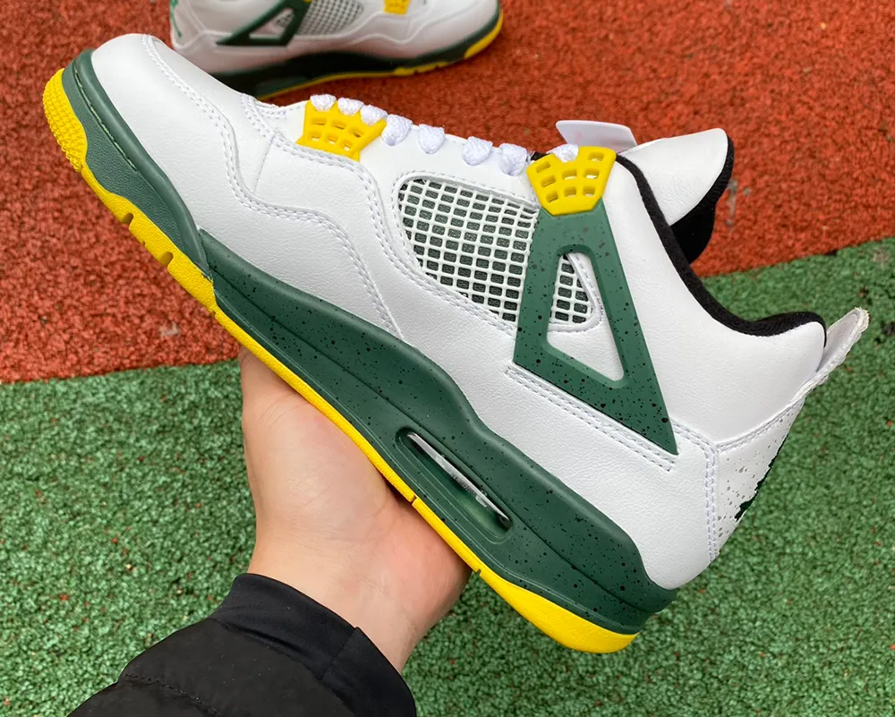 

2023 Basketball Shoes Men Woman Jumpman 4 Retro Oregon Varsity Royal White Team Outdoor Sports Sneakers With Box
