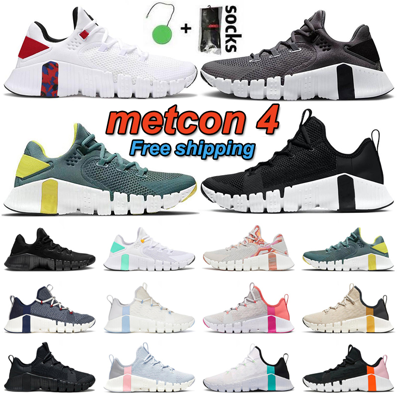 

Free Metcon 3 4 Marathon Running Shoes Mens Womens Trainers Iron Grey Desert Sand University Gold Triple Black Leopard Huarache Outdoor Sneakers Size 36-45, Black white