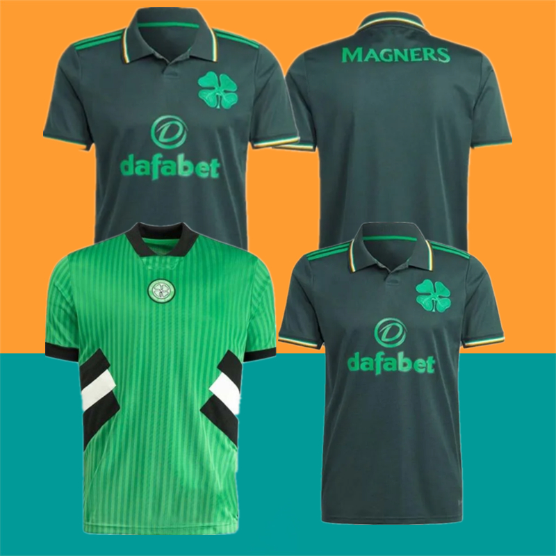 

22 23 24 Celtic Icon Soccer Jerseys ABADA JOTA 2022 2023 TURNBULL Fourth Kit KYOGO MCGREGOR Top Origins Football Shirt FORREST RALSTON Mens uniforms, White