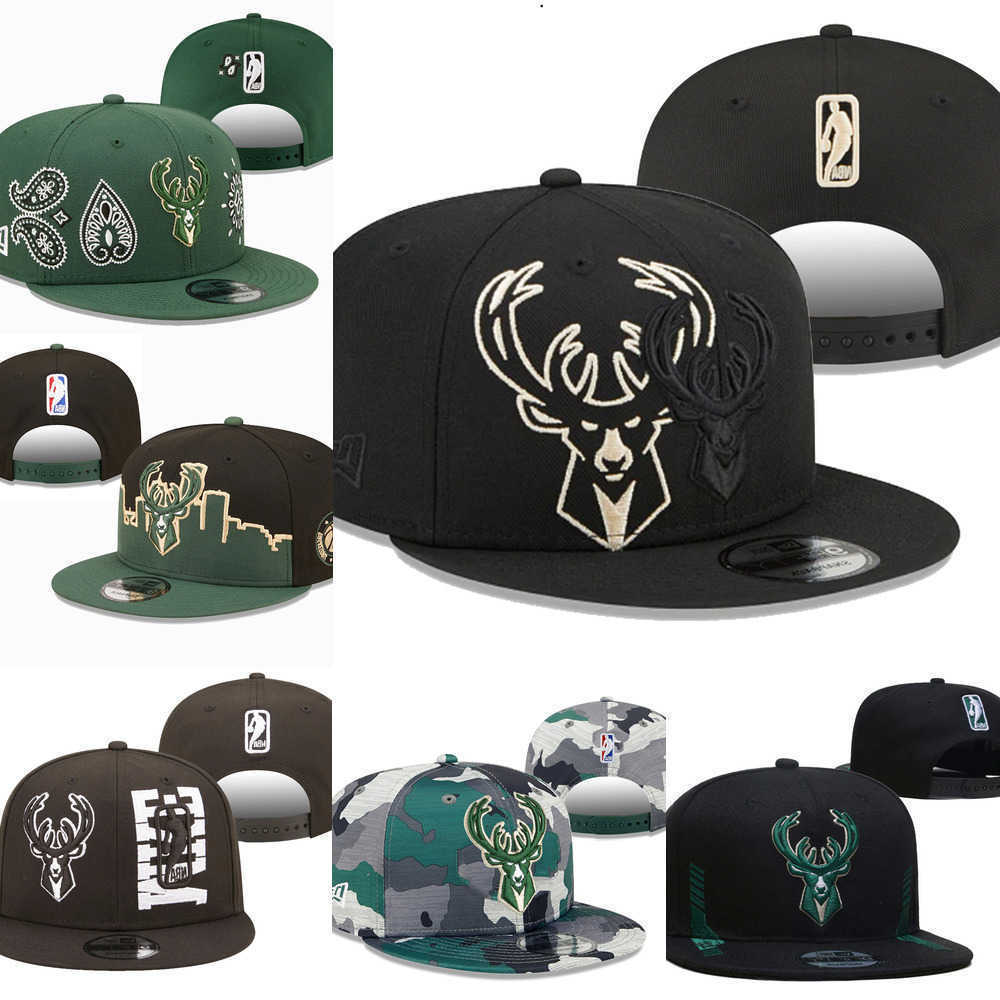 

Snapbacks Milwaukee''Bucks''Basketball hats Sports Caps Adjustable Fit Hat, Color